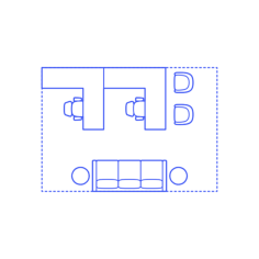 Layouts Private Offices Shared L Shape Wall Lounge Line Tracing Svg Vector, Free Vectors File